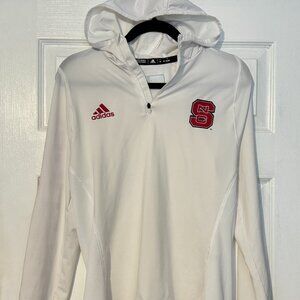NC State Adidas Women's Quarter Zip - White - Size M
